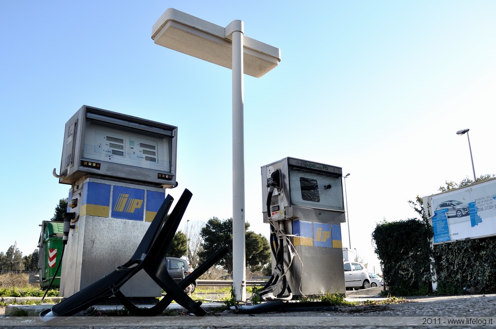 Abandoned gas station