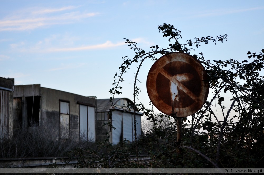 Abandoned industrial plant