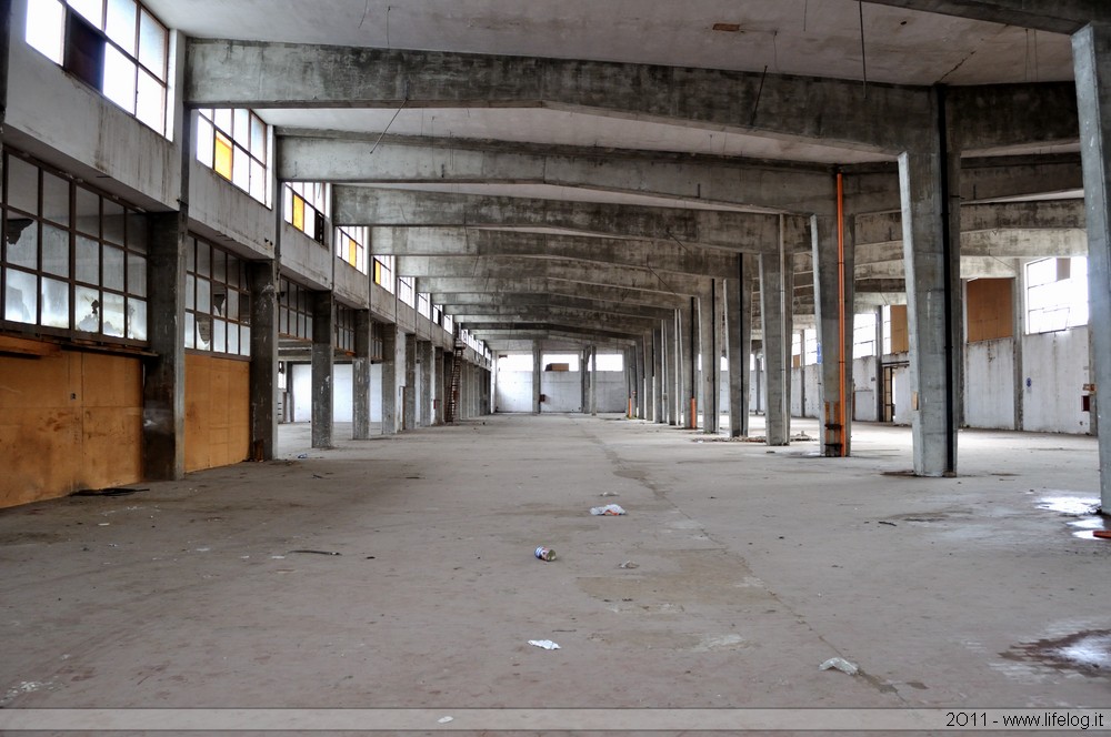 Abandoned wooden products factory