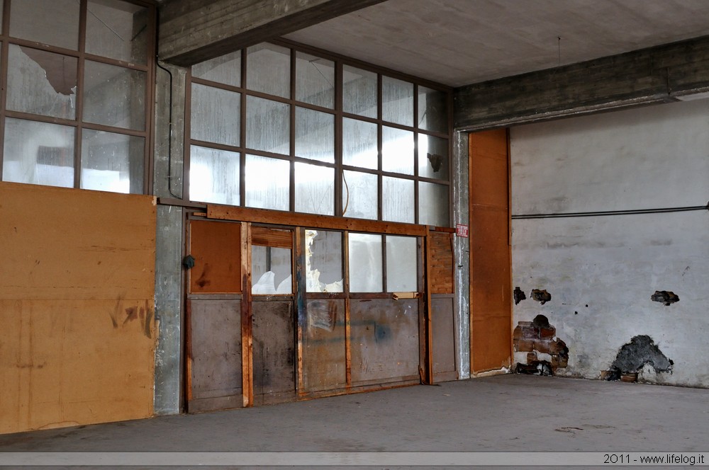 Abandoned wooden products factory