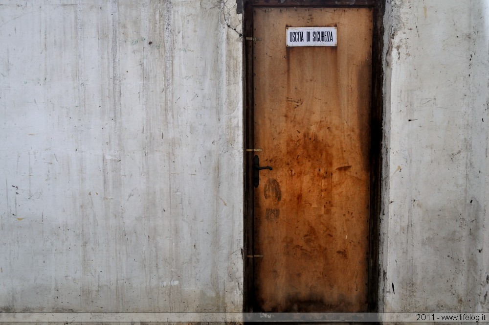 Abandoned wooden products factory