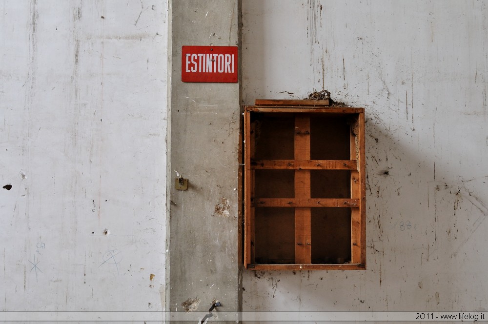 Abandoned wooden products factory