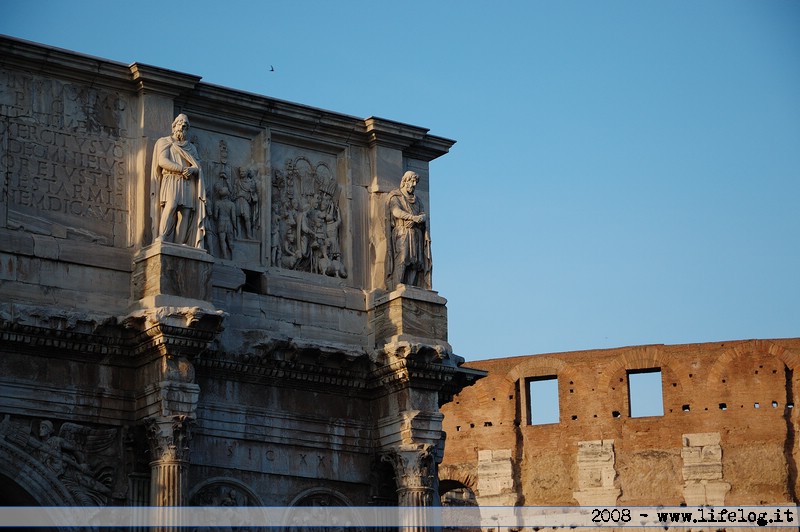 Dettaglio del Colosseo e dell'Arco di Costantino - Roma - Pietromassimo Pasqui 2008